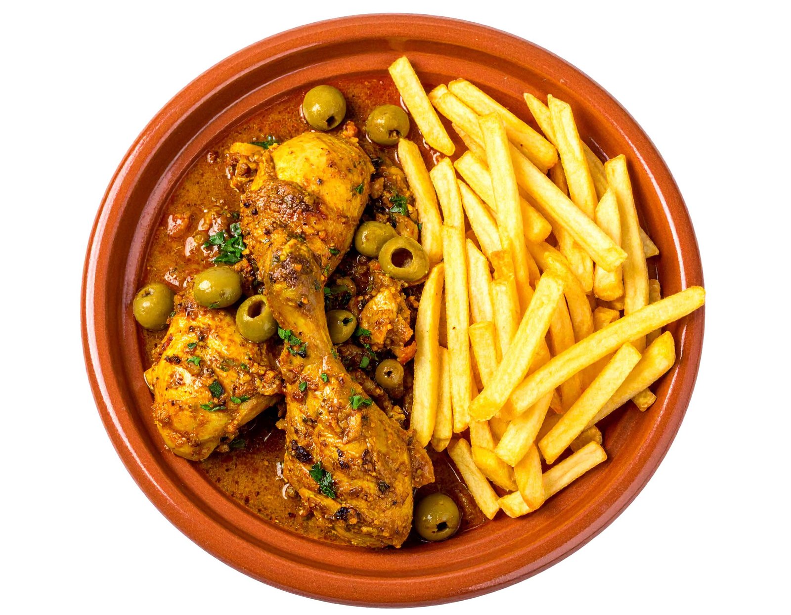 Tajine Chicken Olives and Fries
